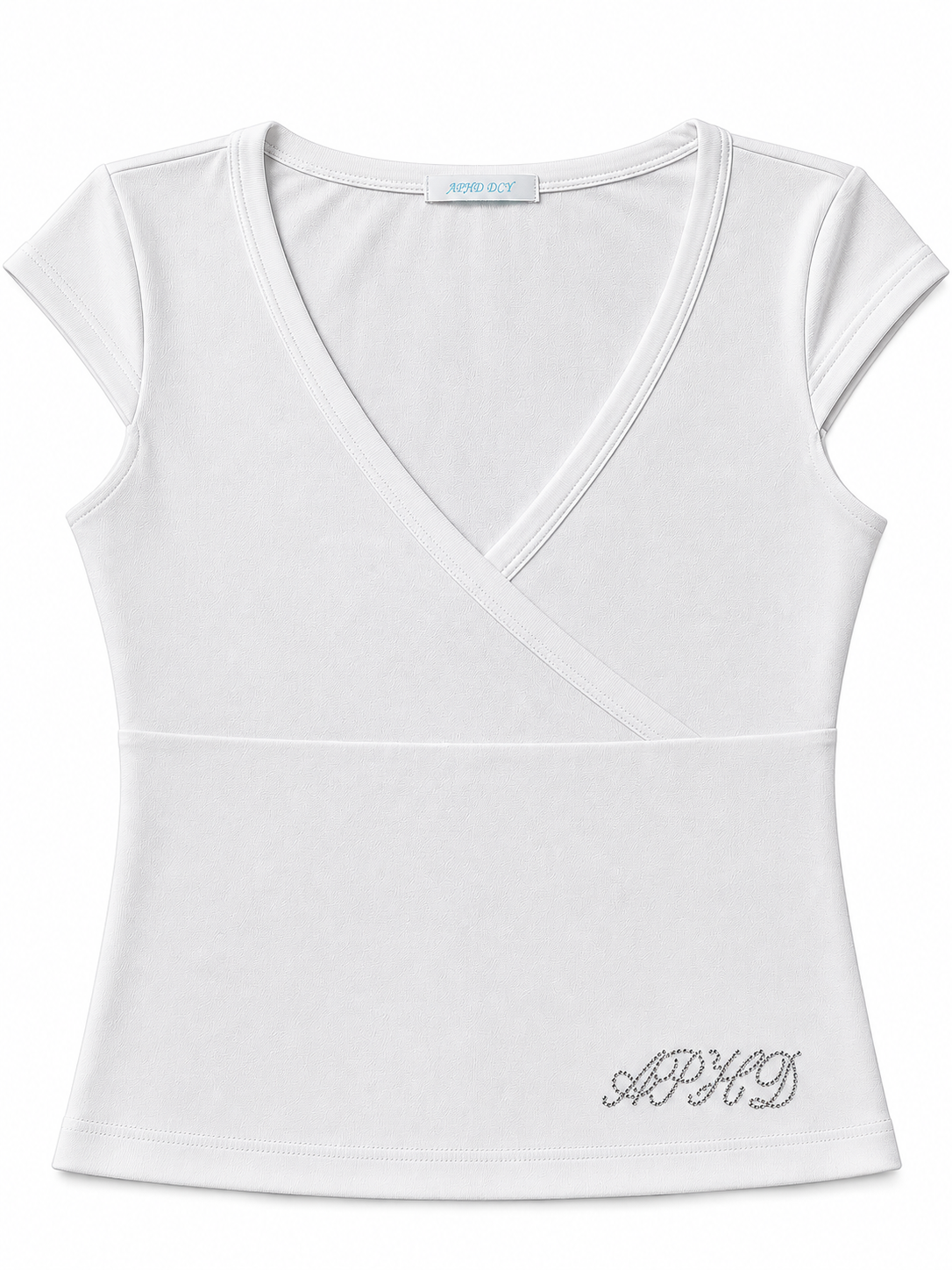 V neck top V領收腰上衣